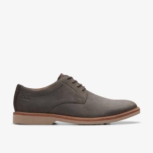 Clarks Atticus LT Lace Dark Grey Nubuck Dark Grey | 8502MJPSQ