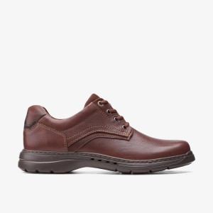 Clarks Brawley Pace Mahogany Leather Mahogany | 5870TVWEI