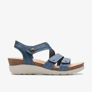 Clarks Calenne Clara Blue Combination Blue | 9761HTOMU