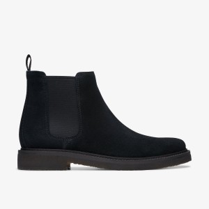 Clarks Clarkdale Easy Black Suede Black | 6953EJFWL