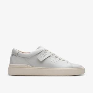 Clarks Craft Swift White Leather White | 1490HXMZO