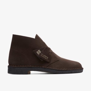 Clarks Desert Boot Brown Suede Brown | 1702EUVID