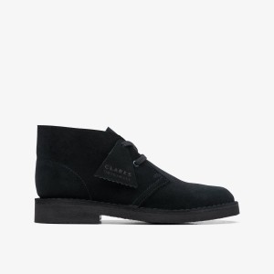 Clarks Desert Boot Older Black Suede Black | 5439SEPWX