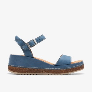 Clarks Kassanda Lily Blue Nubuck Blue | 0597JWRUX