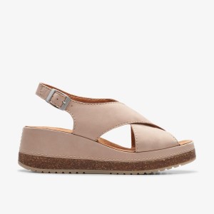 Clarks Kassanda Step Sand Nubuck Brown | 8476IJQYM