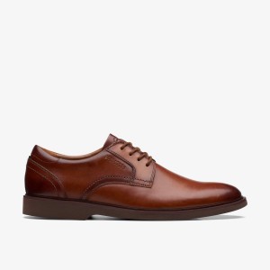 Clarks Malwood Lace Tan Leather Brown | 1046GBSDE