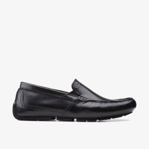 Clarks Markman Plain Black Leather Black | 2407CAWFZ