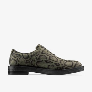 Clarks Martine Rose Mens Oxford 2 Green Textile Green | 5068PFVCQ