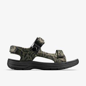 Clarks Martine Rose Mens Sandal 2 Green Textile Green | 2950FHDON