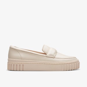 Clarks Mayhill Cove Cream Leather Cream | 6309DTIOB