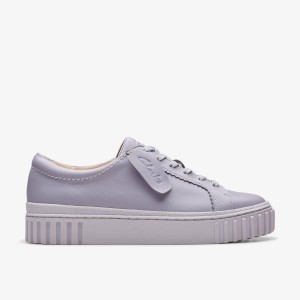 Clarks Mayhill Walk Lilac Leather Purple | 4287XVGYC