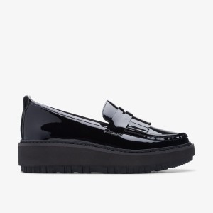 Clarks Orianna Loafer Black Patent Leather Black | 2973NYIUF