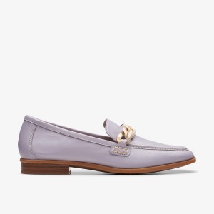 Clarks Sarafyna Iris Lilac Leather Purple | 6890OHCYL