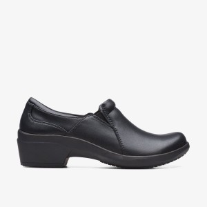 Clarks Talene Pace Black Leather Black | 0869YNUPH