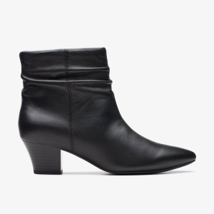 Clarks Teresa Skip Black Leather Black | 4583LSPOW