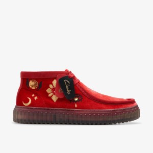 Clarks Torhill Hi Red Velvet Red | 9380SVTDU