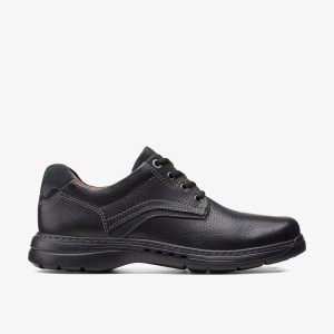 Clarks Un Brawley Pace Black Leather Black | 3908ABOGV