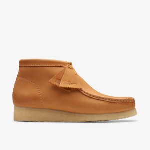 Clarks Wallabee Boot Mid Tan Leather Brown | 1542OTXVF