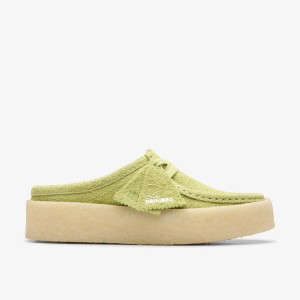 Clarks Wallabee Cup Lo Lime Hairy Suede Light Green | 5734BROWQ