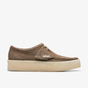 Clarks Wallabee Cup Pale Khaki Suede Khaki | 6528FIQYS