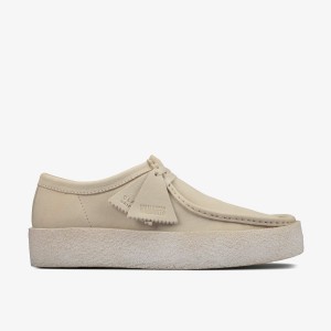 Clarks Wallabee Cup White Nubuck White | 1985IZHEO