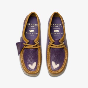 Clarks Wallabee X Claima Purple Combination Purple | 0321TXAZR