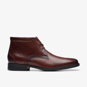 Clarks Whiddon Mid Mahogany Leather Mahogany | 4659GFVPK