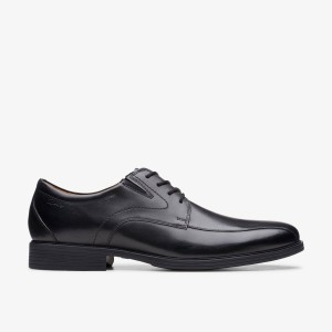 Clarks Whiddon Pace Black Leather Black | 6857GSQZA