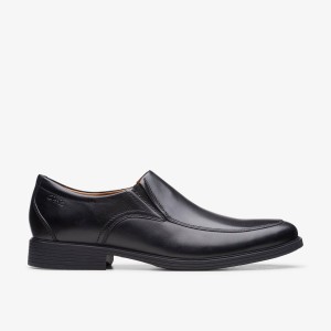 Clarks Whiddon Step Black Leather Black | 6058PFOZQ