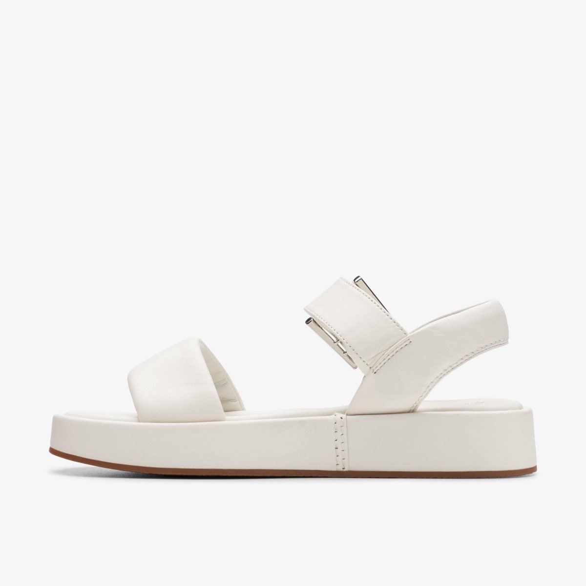 Clarks ALDA STRAP Off White Leather White | 3201EICPL