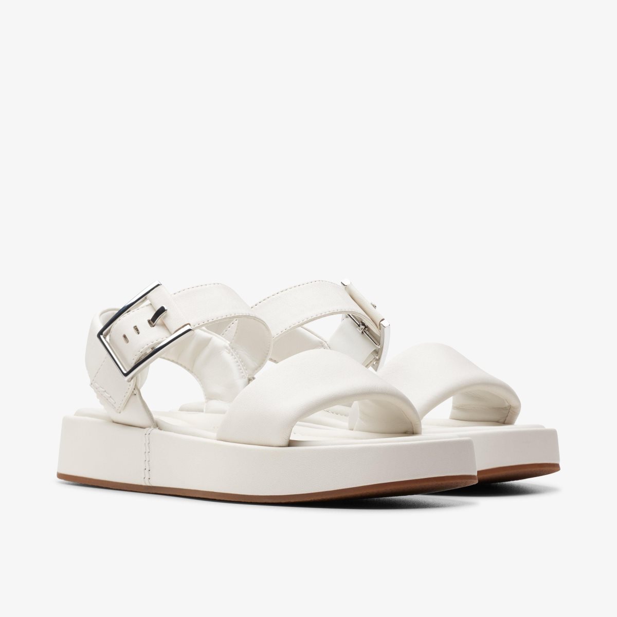 Clarks ALDA STRAP Off White Leather White | 3201EICPL