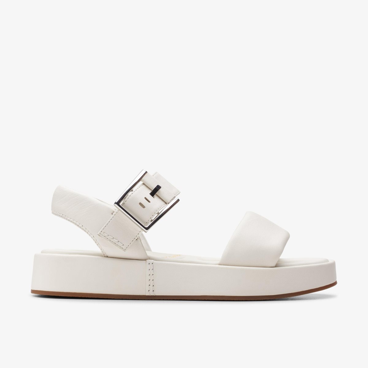 Clarks ALDA STRAP Off White Leather White | 3201EICPL