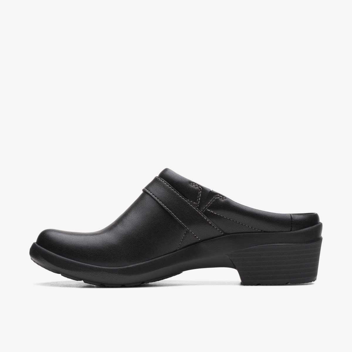 Clarks Angie Mist Black Leather Black | 3478XUHPZ