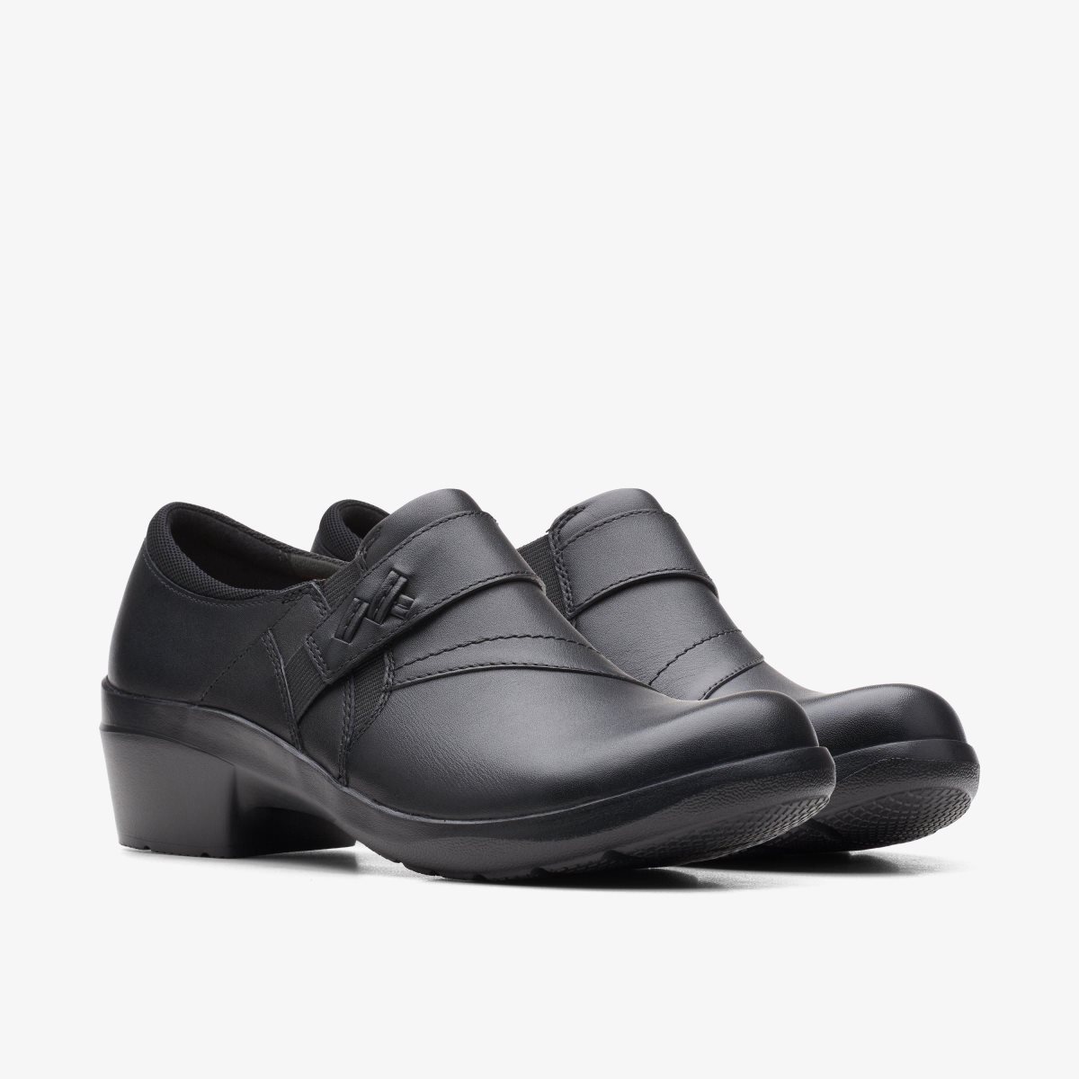 Clarks Angie Pearl Black Leather Black | 6704MEVGS