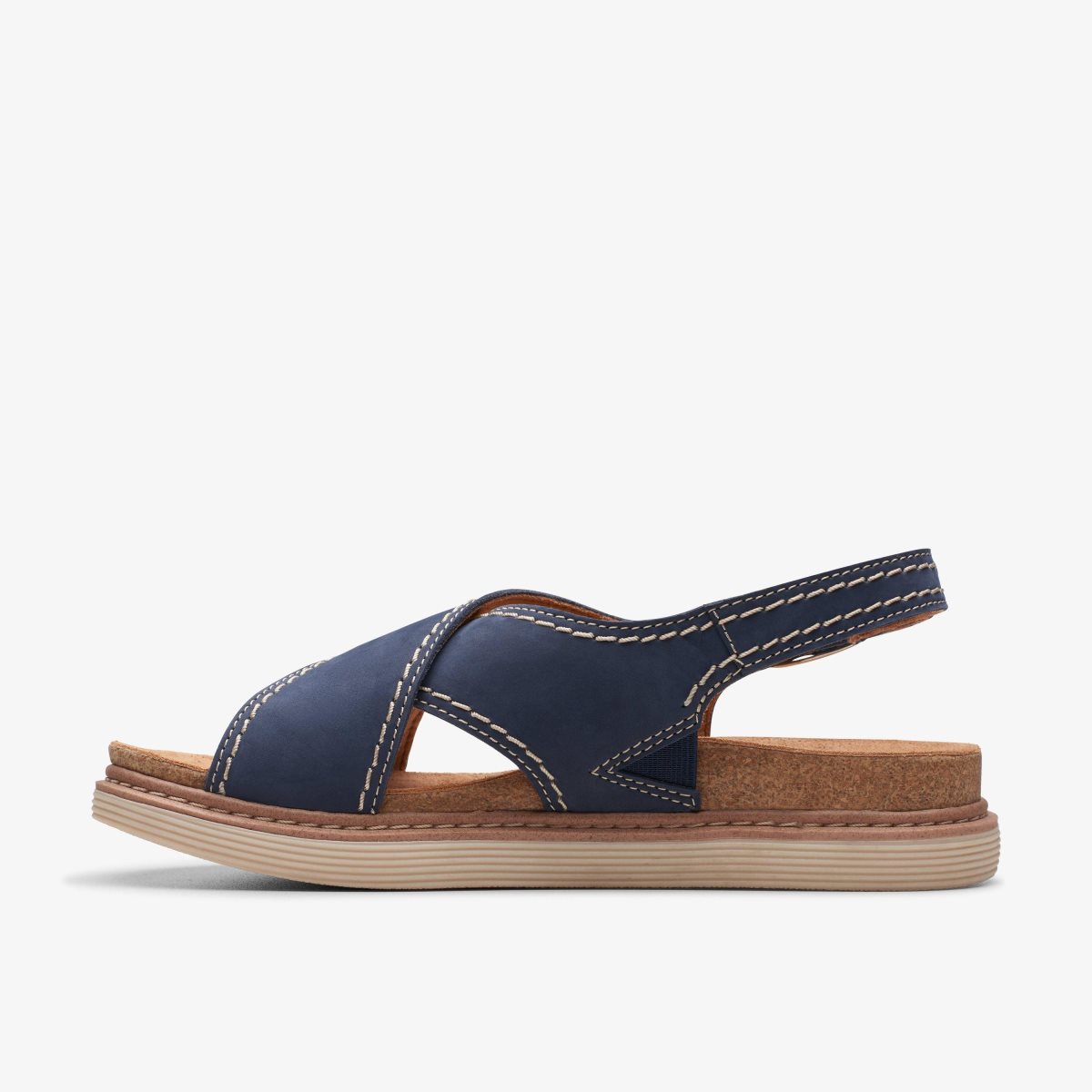 Clarks Arwell Sling Navy Nubuck Navy | 7908QUMGT