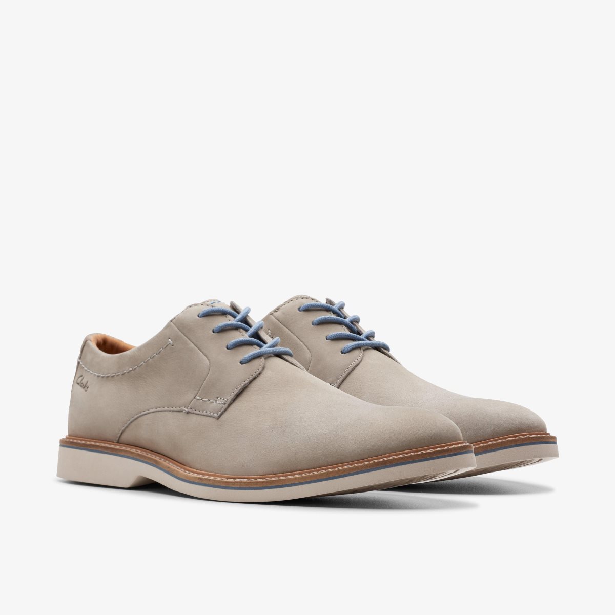 Clarks Atticus LT Lace Grey Nubuck Grey | 4697GJWXN