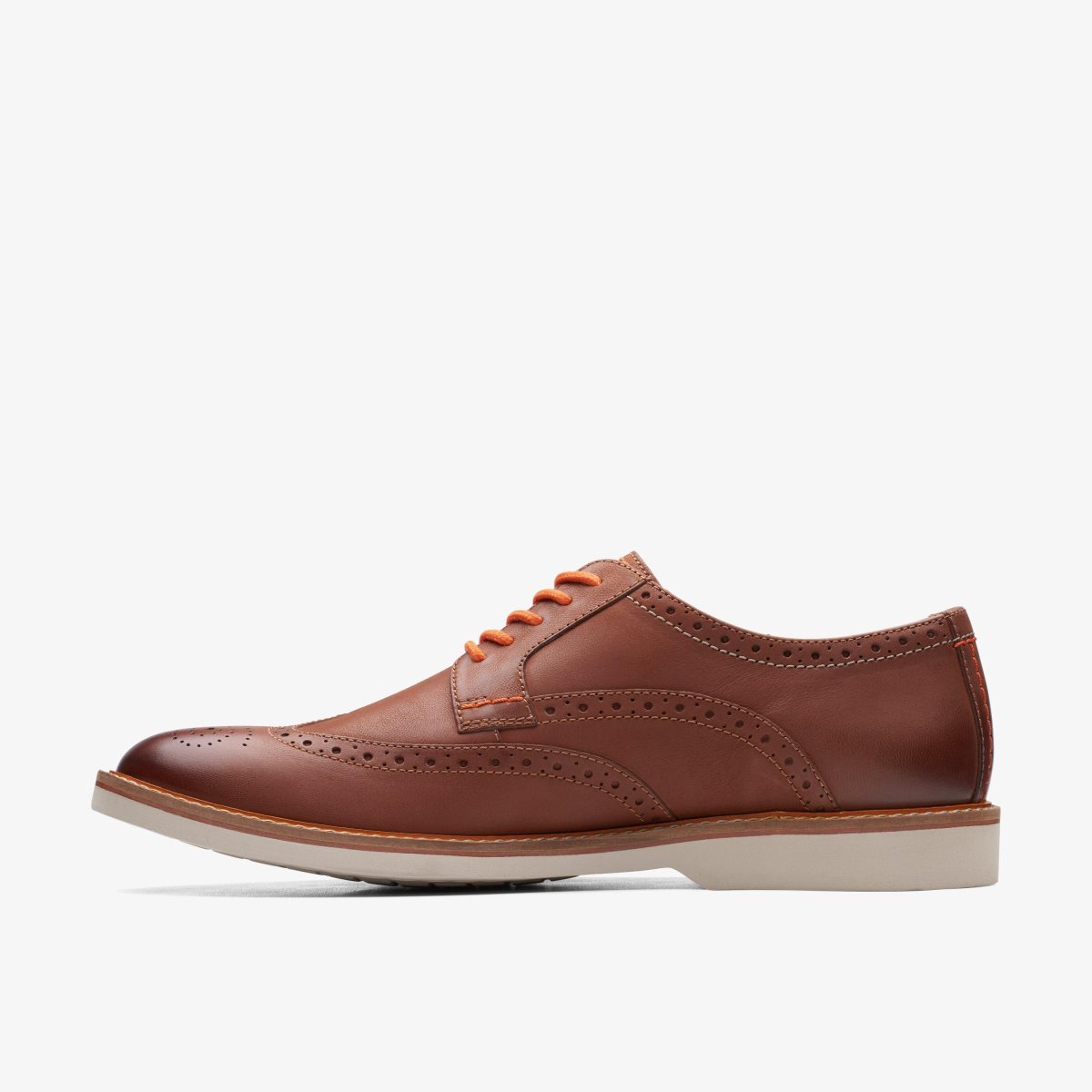 Clarks Atticus LT Limit Dark Tan Leather Dark Brown | 1780PRQMV