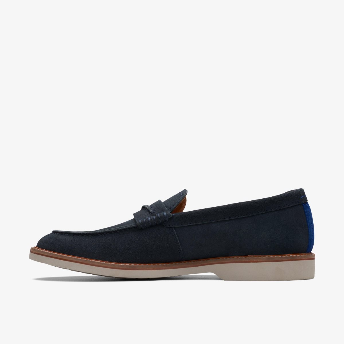 Clarks Atticus Slip Navy Suede Navy | 6249ALWIN