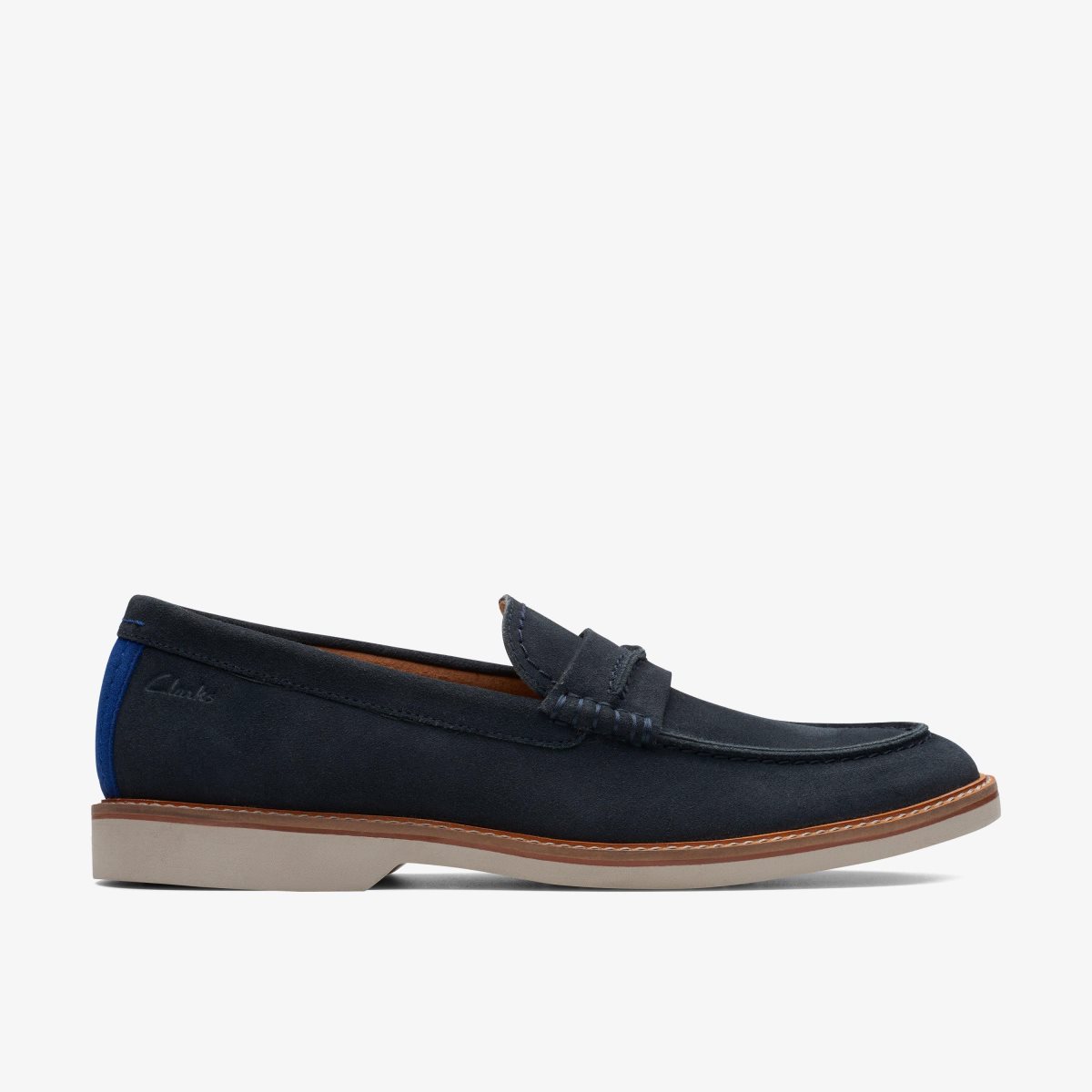 Clarks Atticus Slip Navy Suede Navy | 6249ALWIN