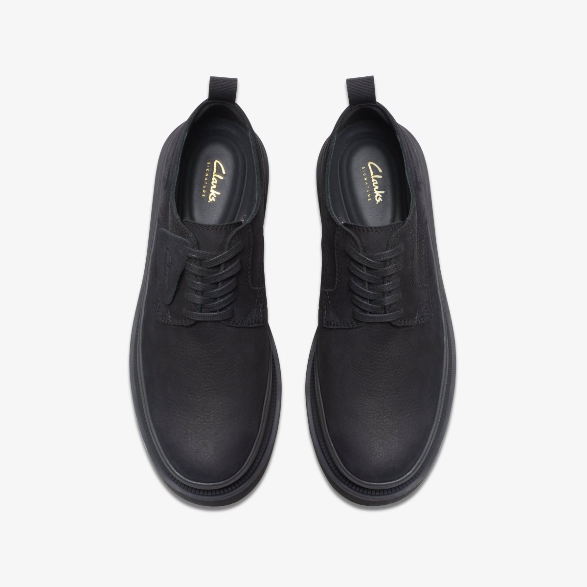 Clarks Badell Lace Black Nubuck Black | 6097HGNKD