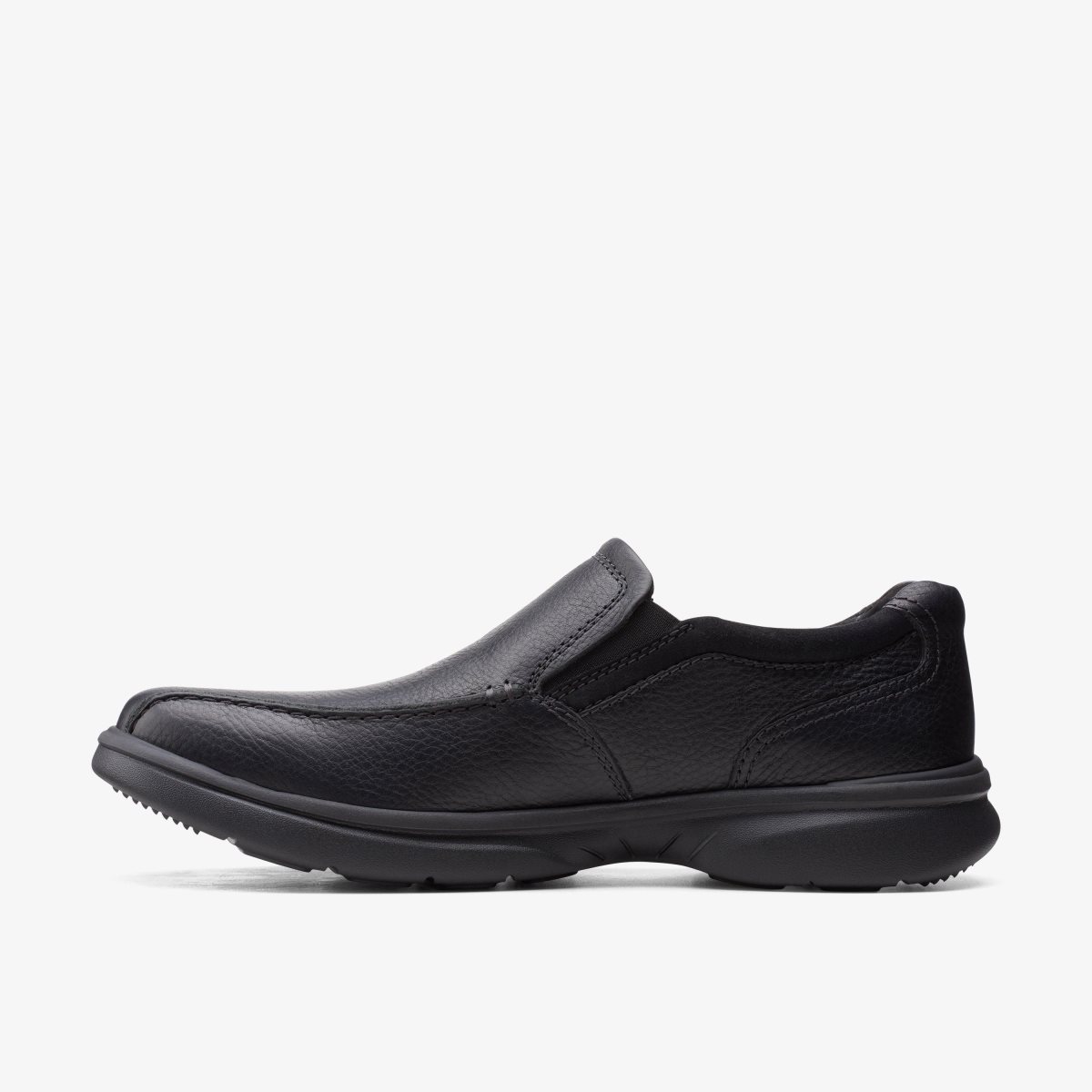 Clarks Bradley Step Black Tumbled Leather Black | 6534XDAWQ