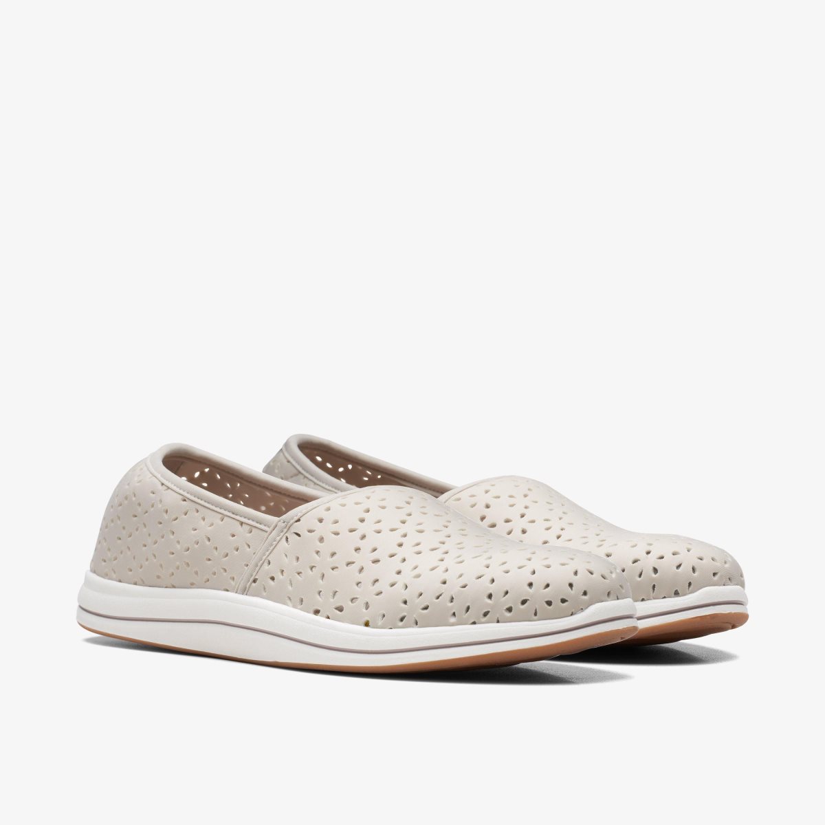 Clarks Breeze Emily Light Taupe Light Grey Brown | 0674FYXUG