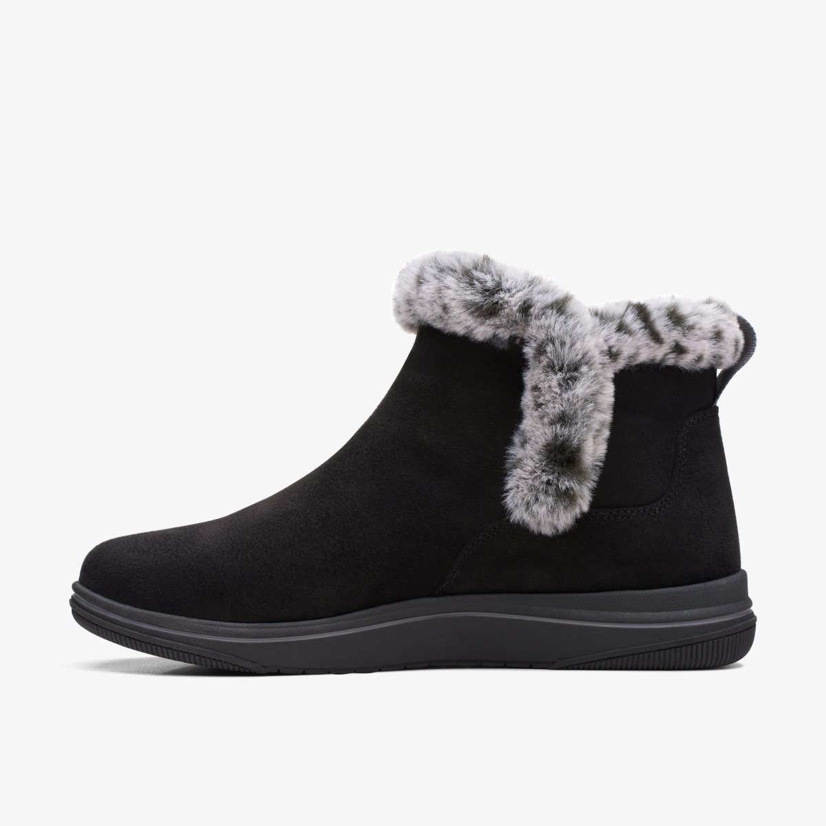 Clarks Breeze Fur Black Black | 0456JPZEM