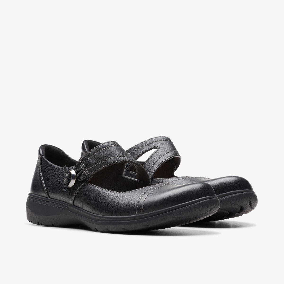 Clarks Carleigh Jane Black Leather Black | 4568QJZSA