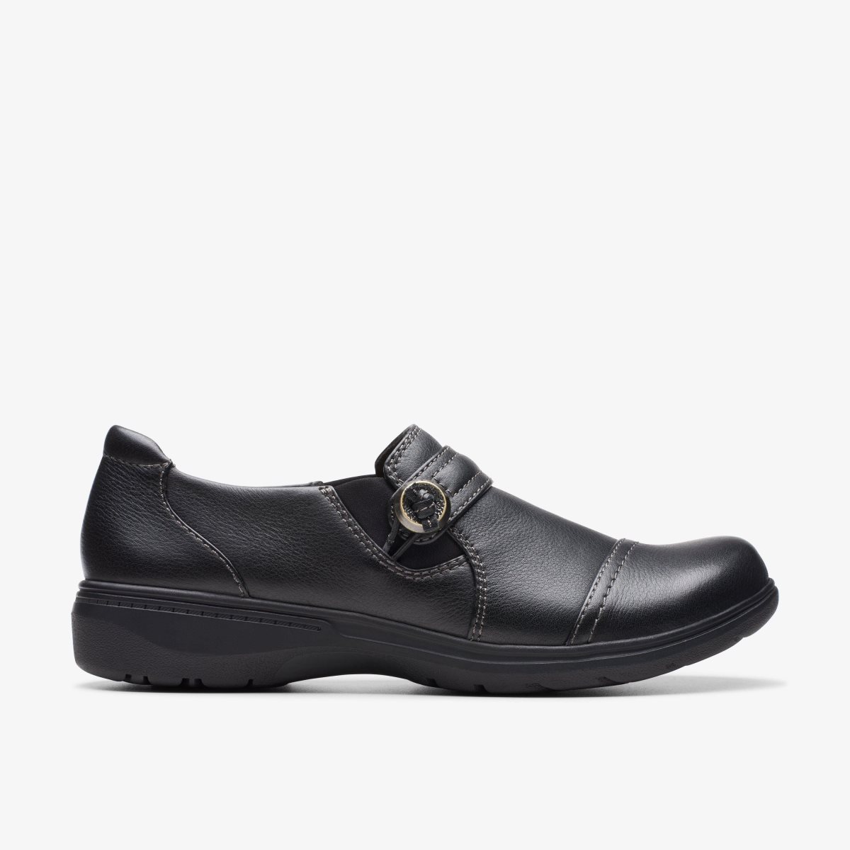 Clarks Carleigh Pearl Black Leather Black | 3125GUNYM