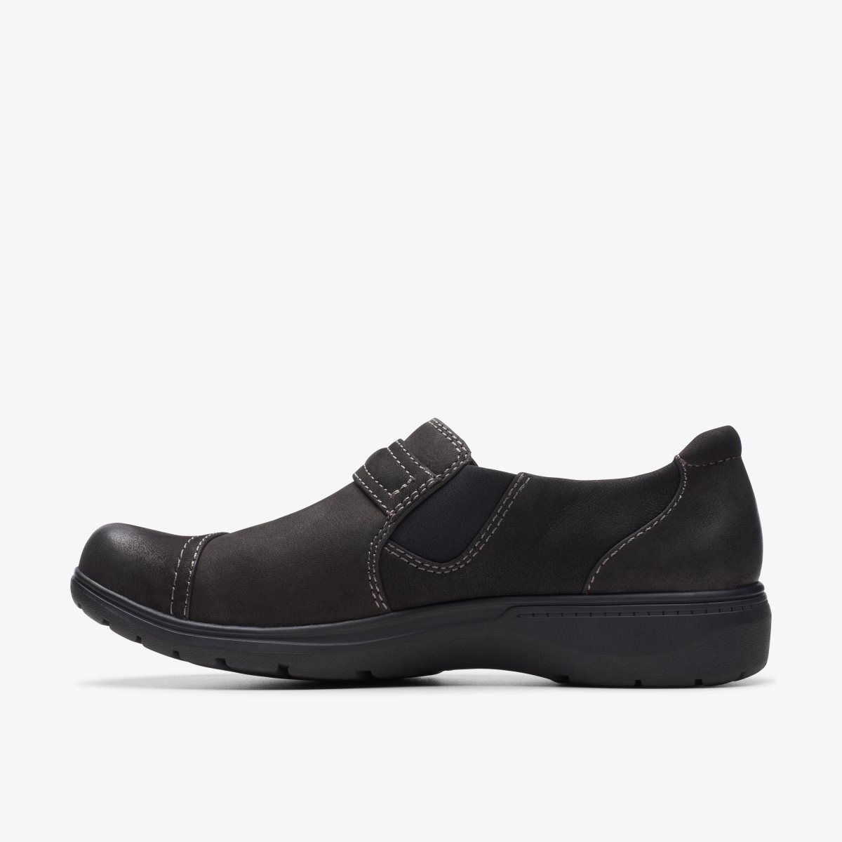 Clarks Carleigh Pearl Black Nubuck Black | 3206XKHUC