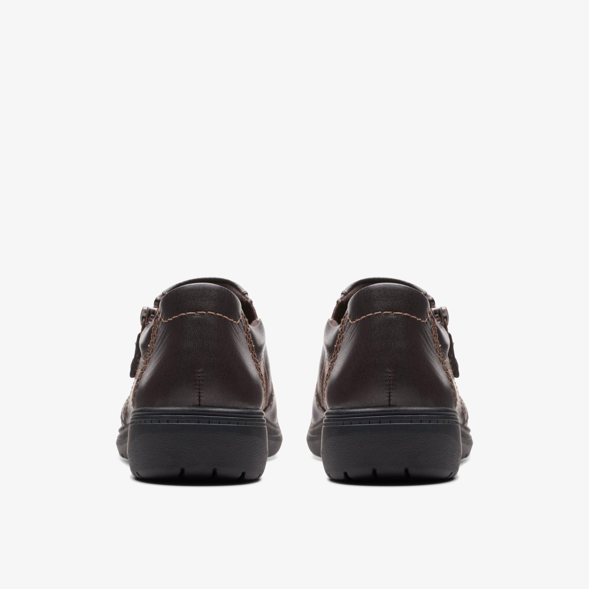 Clarks Carleigh Ray Dark Brown Leather Dark Brown | 0587VGNZD