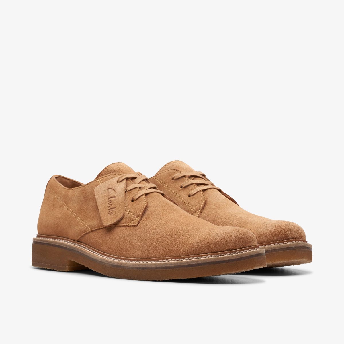 Clarks Clarkdale Derby Light Tan Suede Light Brown | 8347CWTPQ