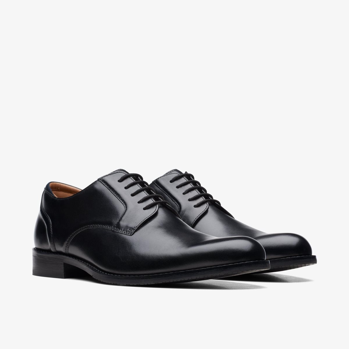 Clarks Craft Arlo Lace Black Leather Black | 9038TRAQO