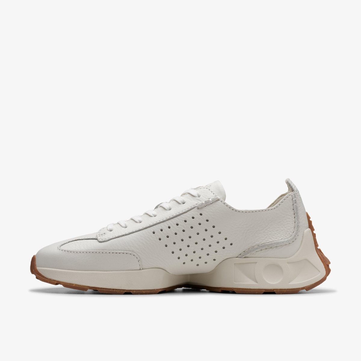 Clarks Craft Speed White Leather White | 0723ODFKE